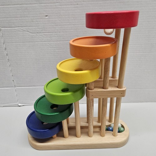 Vtg pintoy wooden rainbow - vtg,